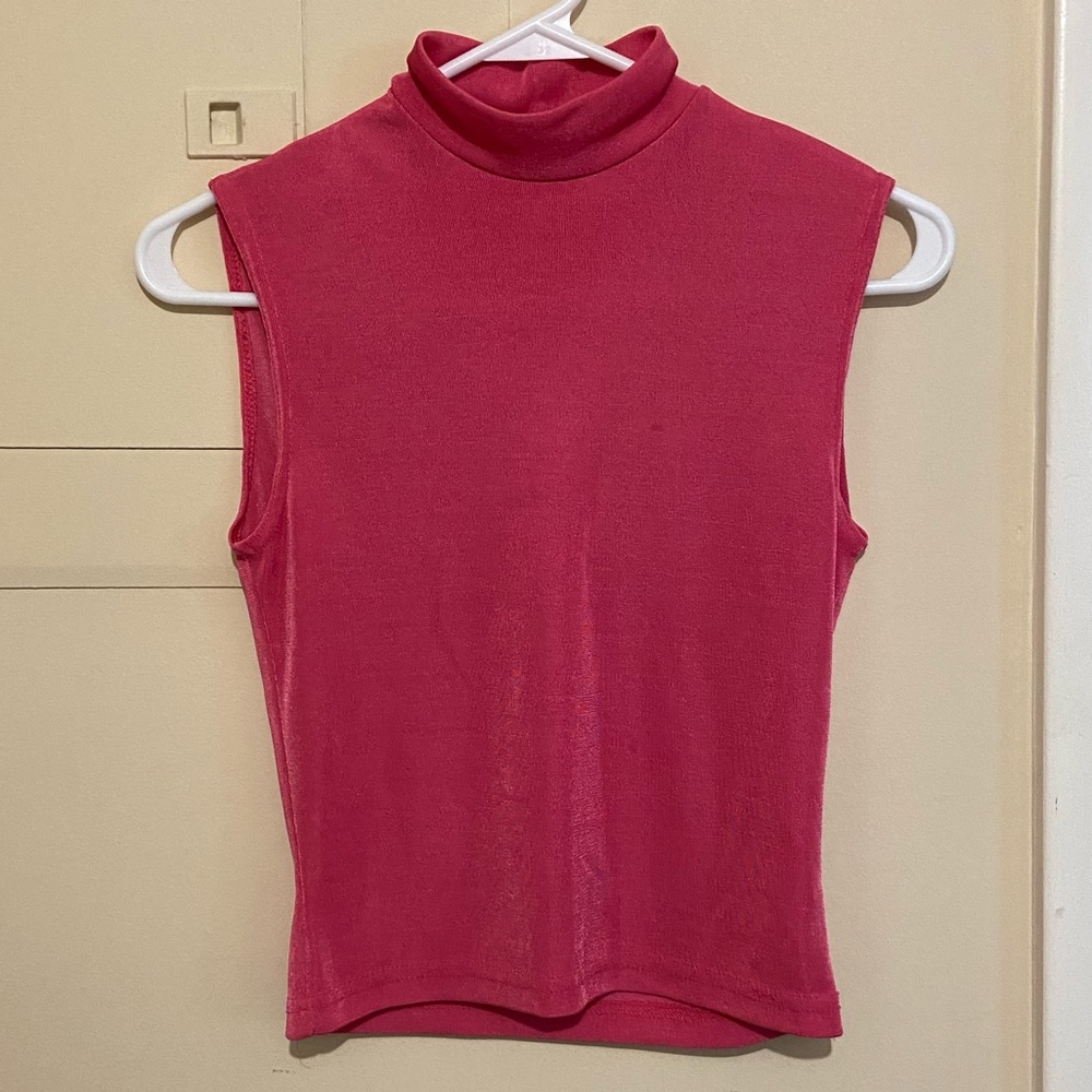 Vintage Morgan Square Hot Pink Tank